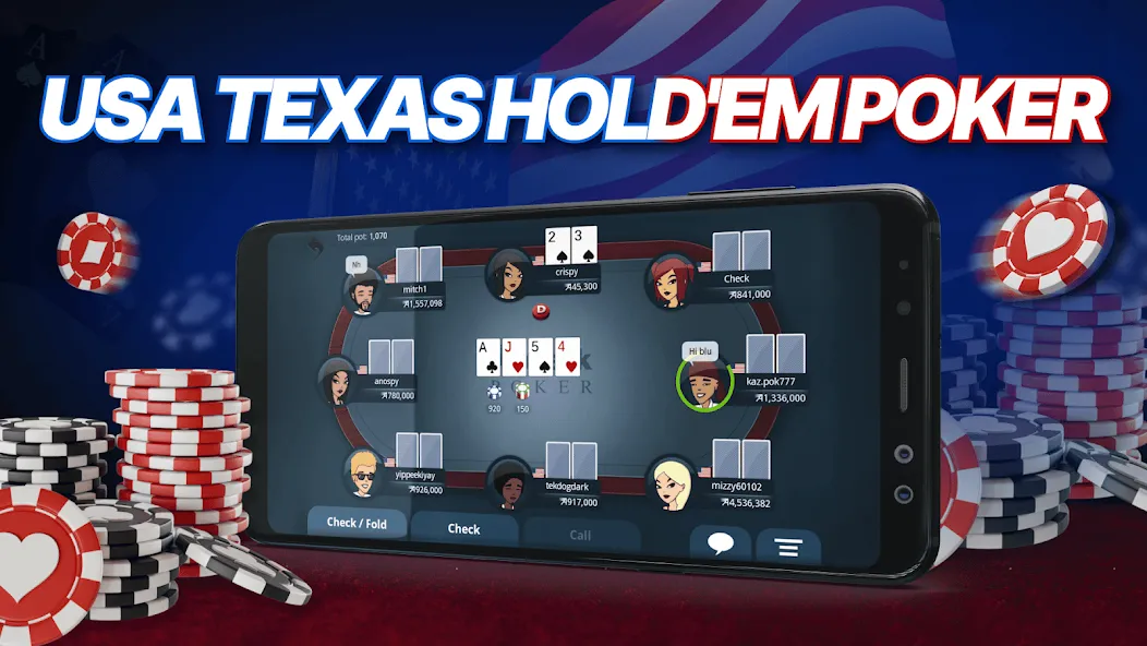 Appeak Poker – Texas Holdem (Аппик покер)  [МОД Unlimited Money] Screenshot 5