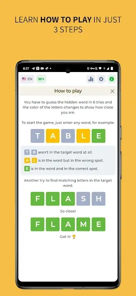 Wordly - Daily Word Game  [МОД Бесконечные монеты] Screenshot 2