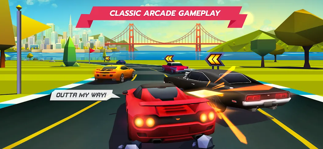 Horizon Chase – Arcade Racing (Хорайзон Чейс)  [МОД Много монет] Screenshot 1