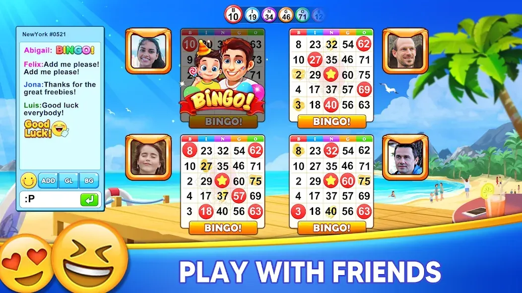 Bingo Holiday: Live Bingo Game  [МОД Menu] Screenshot 5