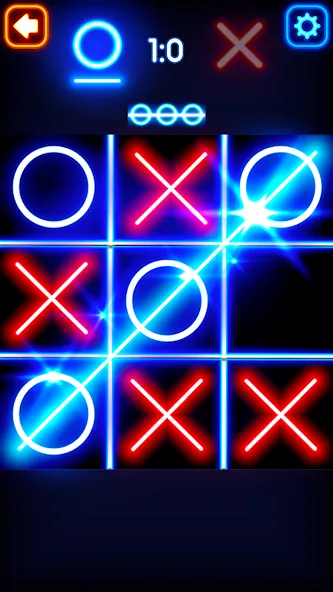 Tic Tac Toe Glow: 2 Players  [МОД Mega Pack] Screenshot 2