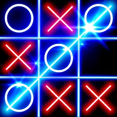 Взлом Tic Tac Toe Glow: 2 Players  [МОД Mega Pack] - последняя версия apk на Андроид