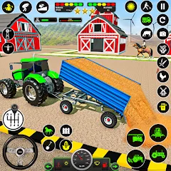 Взломанная Tractor Farming: Tractor Games (Тракторное хозяйство)  [МОД Mega Pack] - последняя версия apk на Андроид