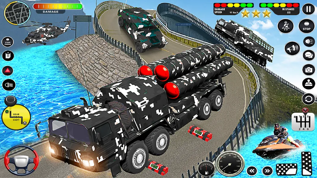 Army Vehicle Transport Truck (Армейский транспортный грузовик для военной техники)  [МОД Unlocked] Screenshot 3