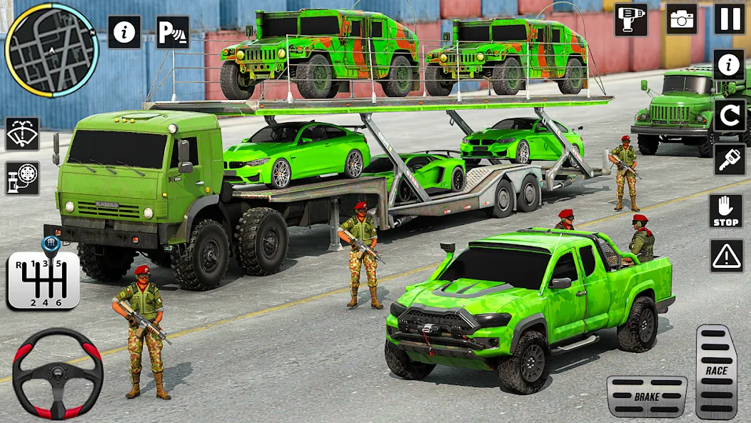 US Army Games Truck Transport (Армейские военные транспортные игры)  [МОД Unlimited Money] Screenshot 4