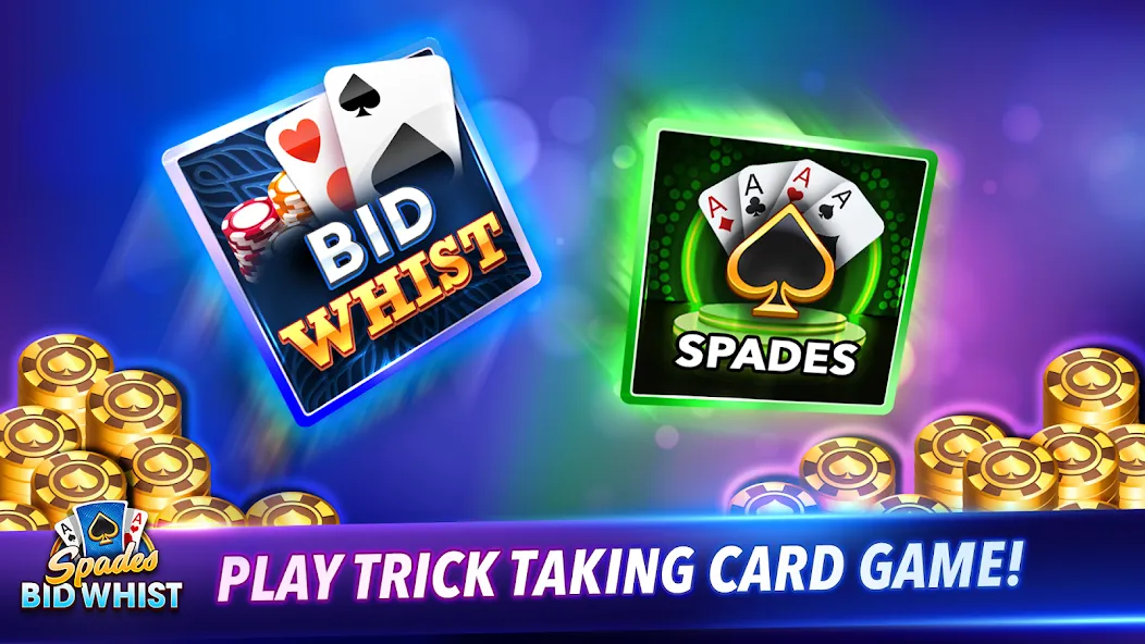 Spades: Bid Whist Classic Game (Бид Вист Классик)  [МОД Unlocked] Screenshot 1