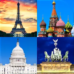 Взломанная Capitals of the World - Quiz  [МОД Все открыто] - полная версия apk на Андроид