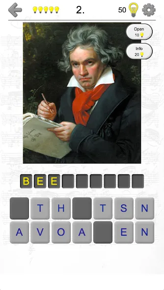 Famous Composers Portrait Quiz  [МОД Unlimited Money] Screenshot 1