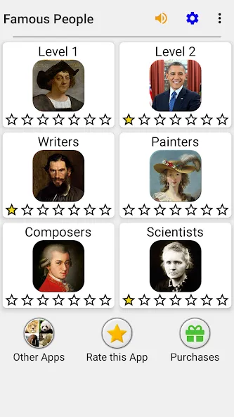 Famous People - History Quiz  [МОД Много монет] Screenshot 3