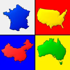 Взломанная Maps of All Countries Geo-Quiz  [МОД Все открыто] - последняя версия apk на Андроид