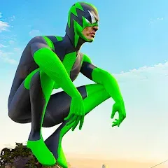 Взломанная Rope Frog Ninja Hero Car Vegas (Роуп Фрог Ниндзя Герой Кар Вегас)  [МОД Unlimited Money] - последняя версия apk на Андроид