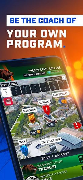 The Program: College Football (Зе Програм)  [МОД Unlocked] Screenshot 1