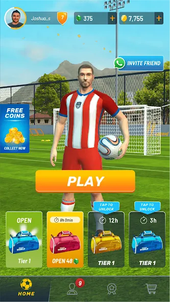 Football World - Real People (Футбол Ворлд)  [МОД Меню] Screenshot 1