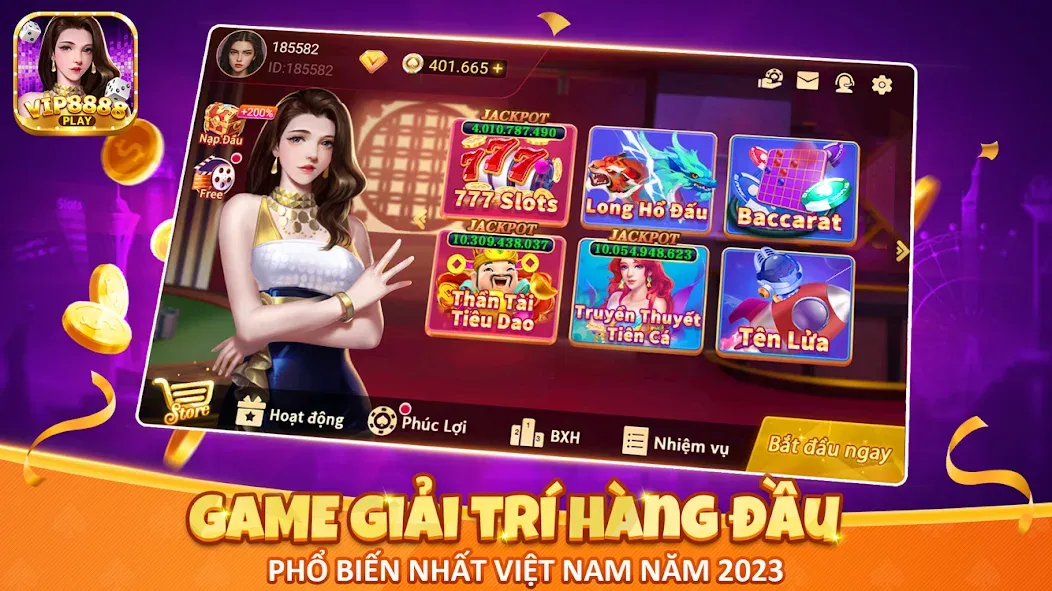 VIP8888 Play - Sòng Bạc ONLINE (ВИП8888 Плей)  [МОД Unlocked] Screenshot 1