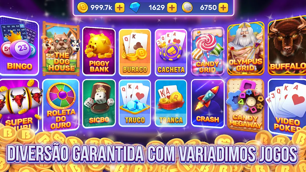 Bacana Games: Buraco & Slots (Бакана Геймс)  [МОД Menu] Screenshot 1