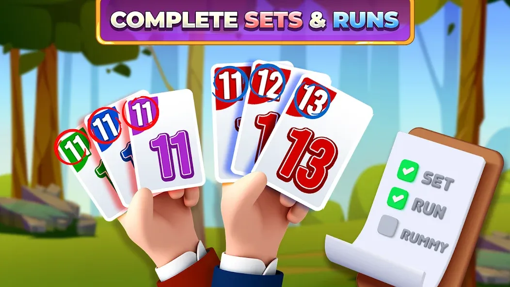 Rummy Rush - Classic Card Game (Рамми Раш)  [МОД Бесконечные монеты] Screenshot 2