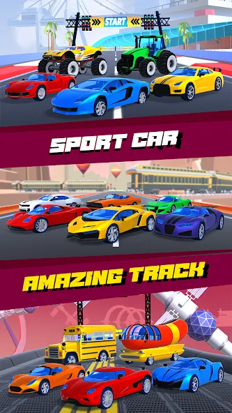 Car Race 3D - Racing Master (С  3D  Гонки на автомобилях 3D)  [МОД Бесконечные монеты] Screenshot 3