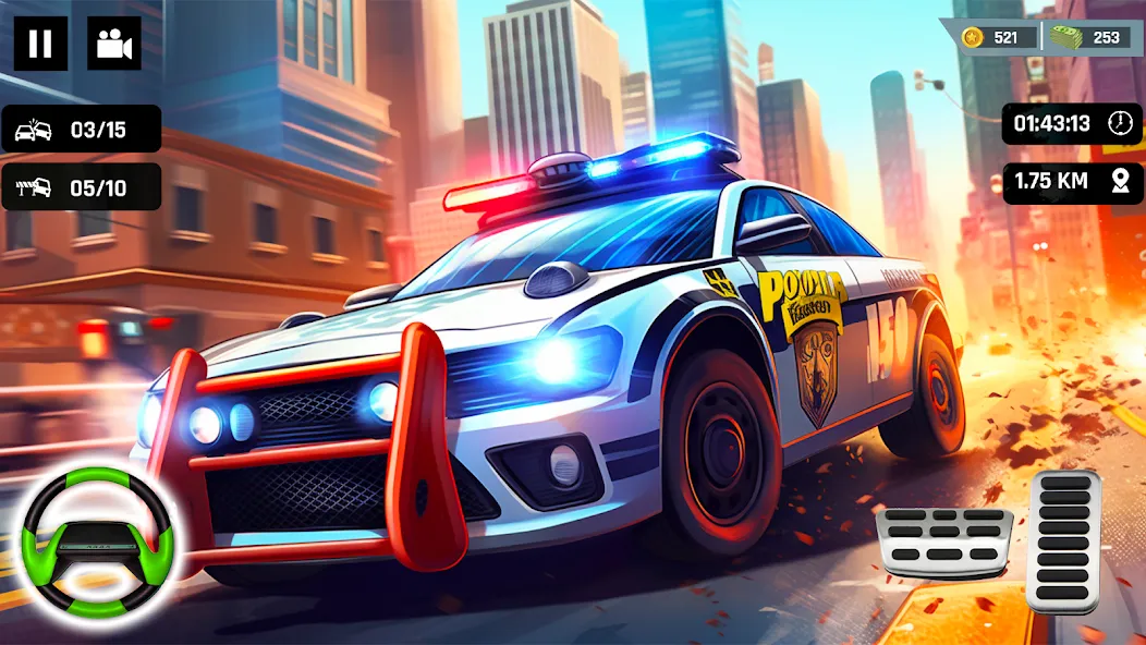 Police Car Kids Driving Game (Кидс Полис Геймс)  [МОД Меню] Screenshot 5