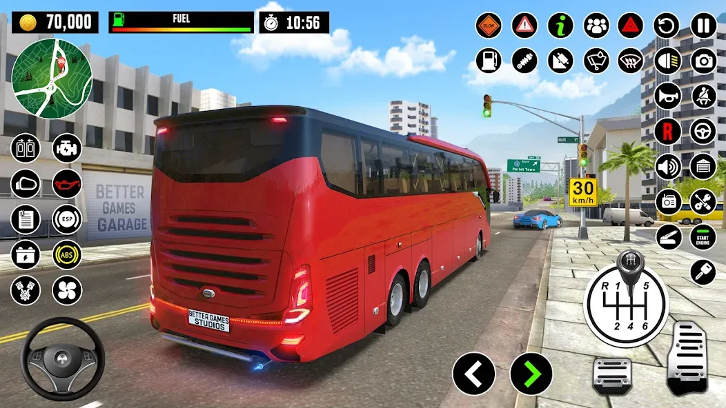 Bus Driving School : Bus Games  [МОД Бесконечные монеты] Screenshot 5