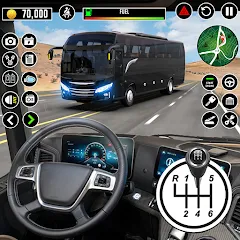 Взломанная Bus Driving School : Bus Games  [МОД Бесконечные монеты] - стабильная версия apk на Андроид