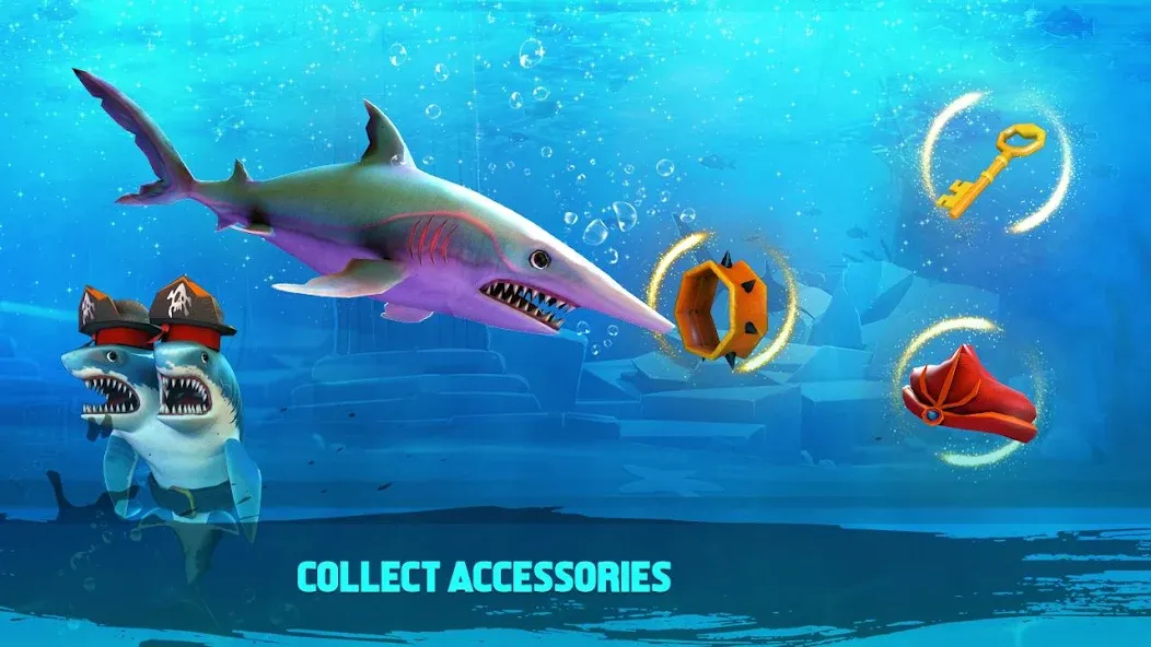 Double Head Shark Attack PVP  [МОД Unlimited Money] Screenshot 3