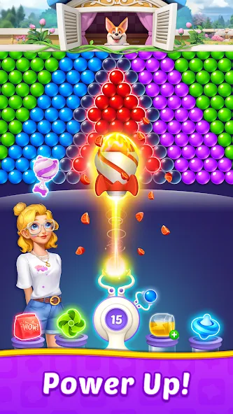 Bubble Shooter Home  [МОД Много монет] Screenshot 2