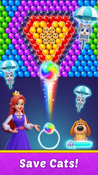 Bubble Shooter Kingdom  [МОД Unlocked] Screenshot 4