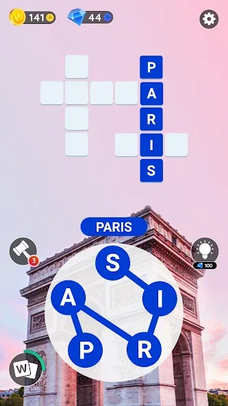 Word City: Connect Word Game (Ворд Сити)  [МОД Много монет] Screenshot 2