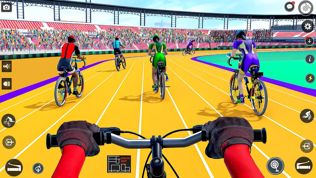 BMX Cycle Race 3d Cycle Games (гонка на велосипедах 3D игры на велосипеде)  [МОД Много денег] Screenshot 1