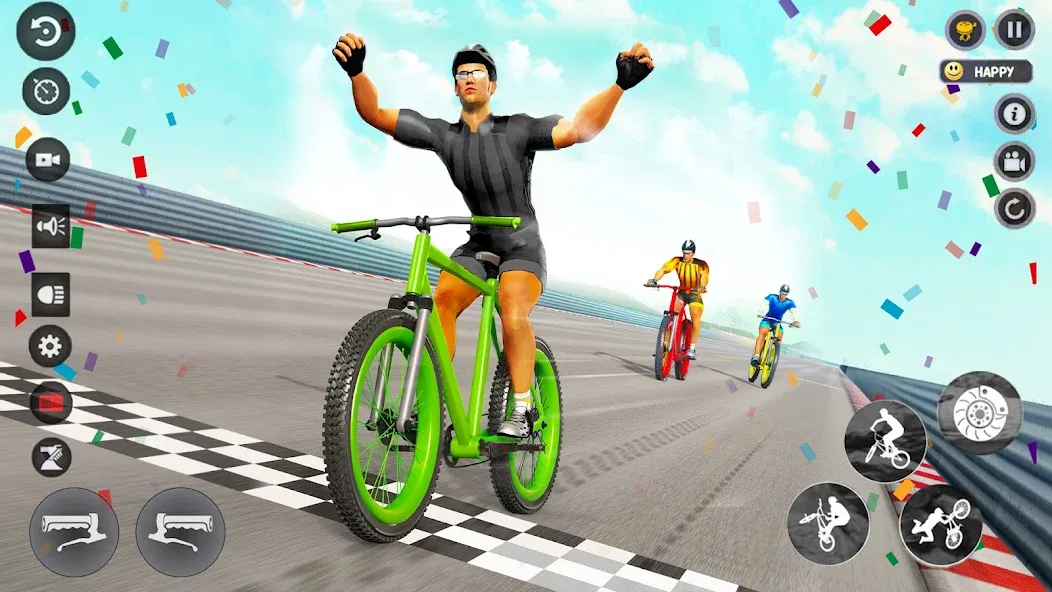 BMX Cycle Race 3d Cycle Games (гонка на велосипедах 3D игры на велосипеде)  [МОД Много денег] Screenshot 3