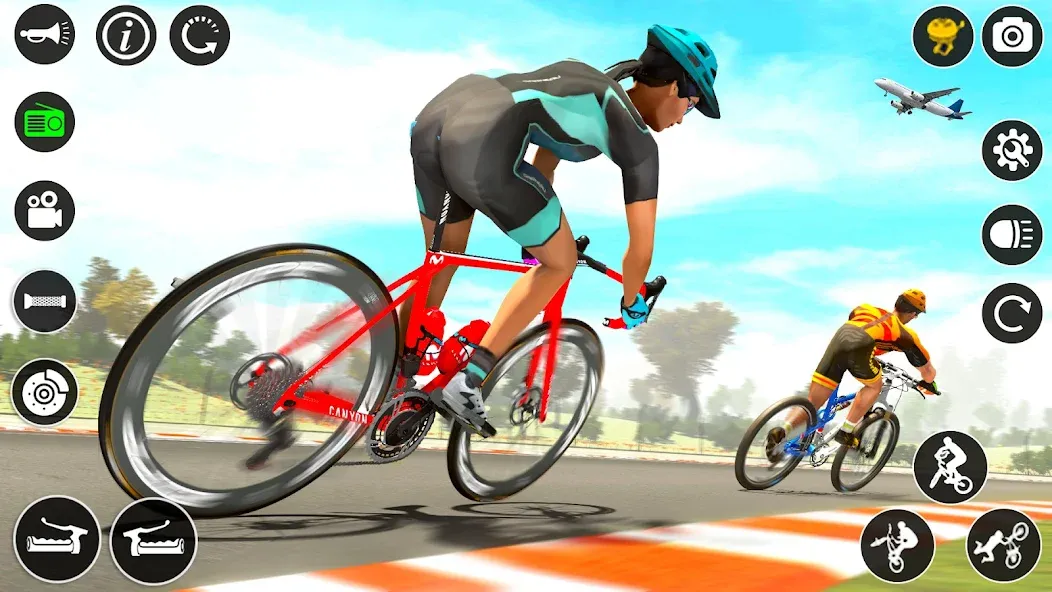 BMX Cycle Race 3d Cycle Games (гонка на велосипедах 3D игры на велосипеде)  [МОД Много денег] Screenshot 5