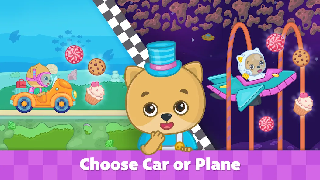 Bimi Boo Car Games for Kids  [МОД Все открыто] Screenshot 3