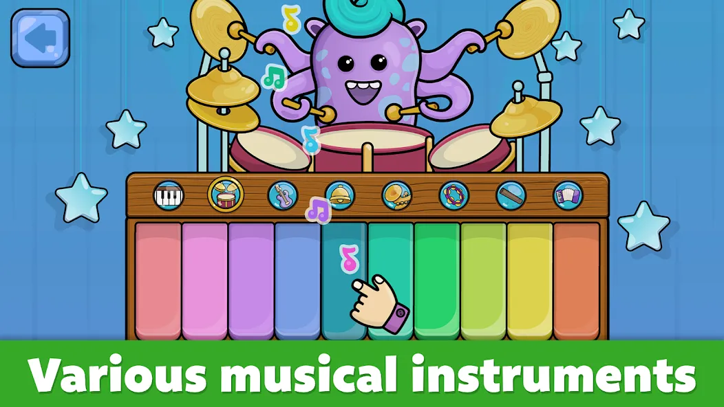 Baby Piano: Kids Music Games  [МОД Меню] Screenshot 2