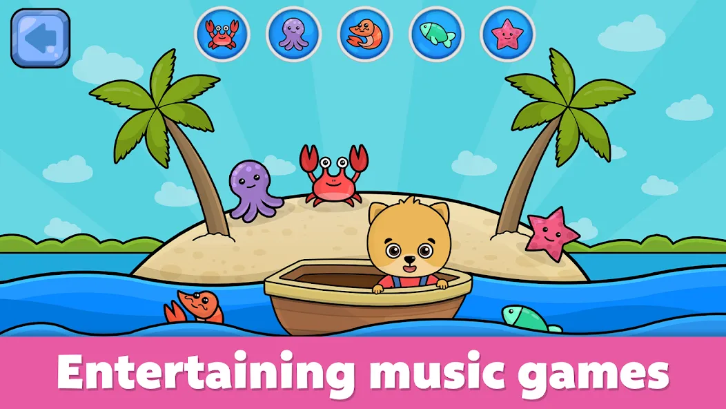 Baby Piano: Kids Music Games  [МОД Меню] Screenshot 4