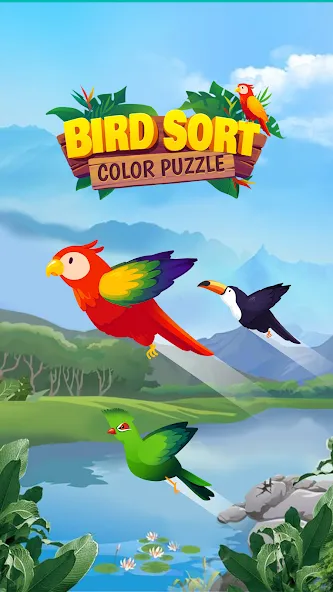 Bird Sort - Color Puzzle  [МОД Меню] Screenshot 5