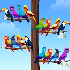 Скачать взломанную Bird Sort - Color Puzzle  [МОД Меню] - стабильная версия apk на Андроид