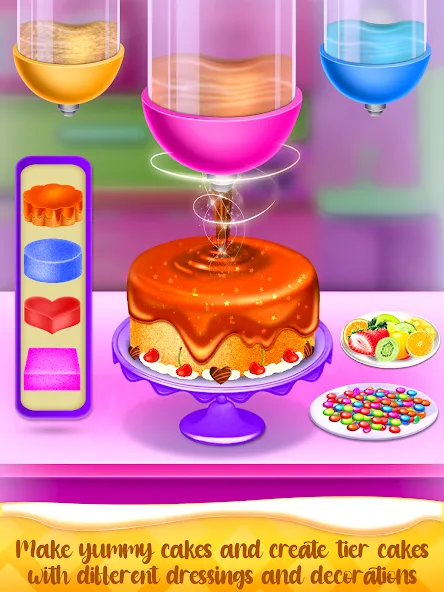 Cake Maker Cooking Cake Games (Кейк Мейкер кулинарные игры на приготовление тортов)  [МОД Все открыто] Screenshot 2