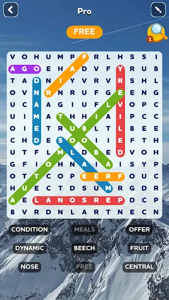 Word Search - Word Puzzle Game  [МОД Все открыто] Screenshot 3