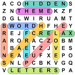 Взломанная Word Search - Word Puzzle Game  [МОД Все открыто] - полная версия apk на Андроид