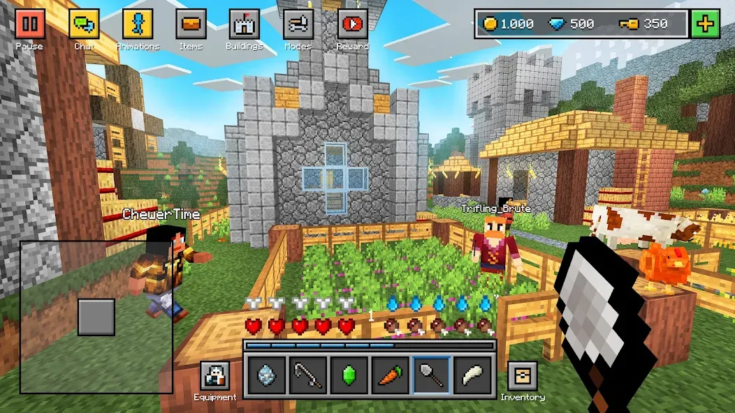 Block World 3D: Craft & Build  [МОД Mega Pack] Screenshot 1