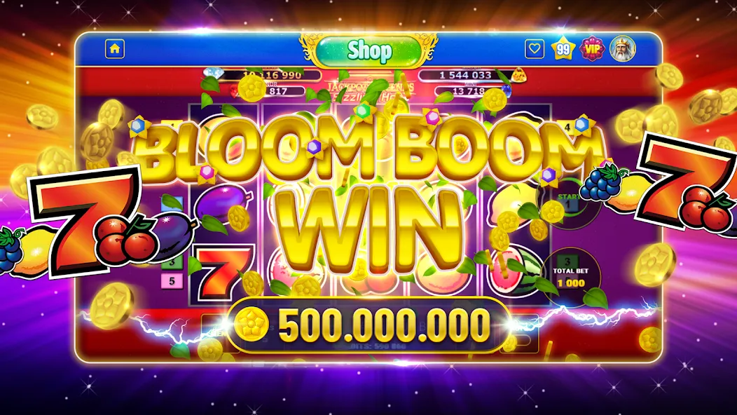 Bloom Boom Casino Slots Online (Блум Бум Казино Слоты Онлайн)  [МОД Unlimited Money] Screenshot 1