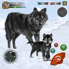 Взломанная Wild Wolf Simulator Wolf Games  [МОД Бесконечные монеты] - стабильная версия apk на Андроид