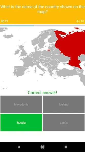 Europe Map Quiz - European Cou  [МОД Бесконечные деньги] Screenshot 3