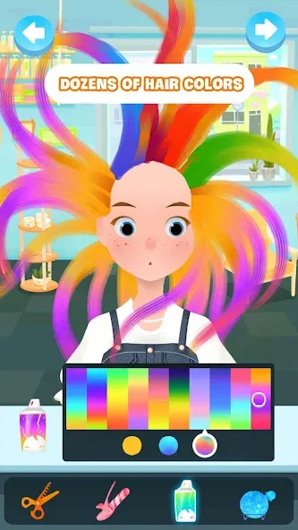 Hair salon games : Hairdresser  [МОД Бесконечные деньги] Screenshot 1