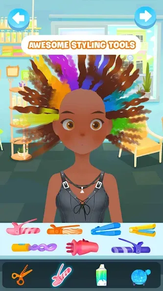 Hair salon games : Hairdresser  [МОД Бесконечные деньги] Screenshot 2