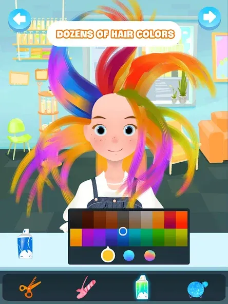 Hair salon games : Hairdresser  [МОД Бесконечные деньги] Screenshot 5