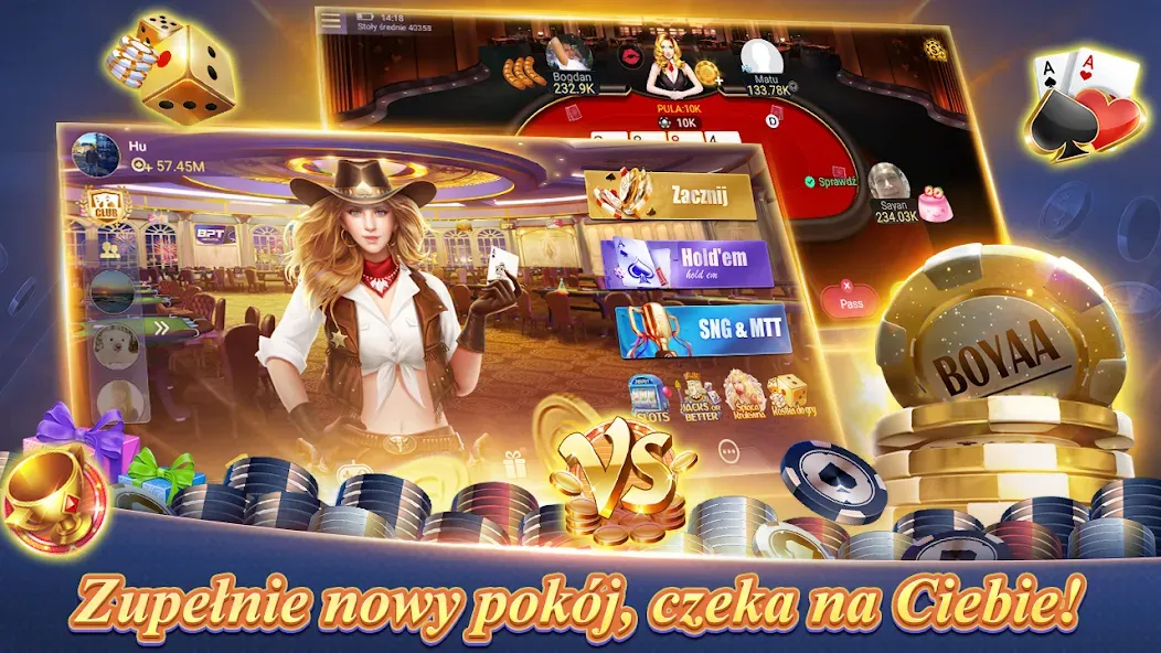 Texas Poker Polski  (Boyaa) (Техасский Покер Польский)  [МОД Unlimited Money] Screenshot 3