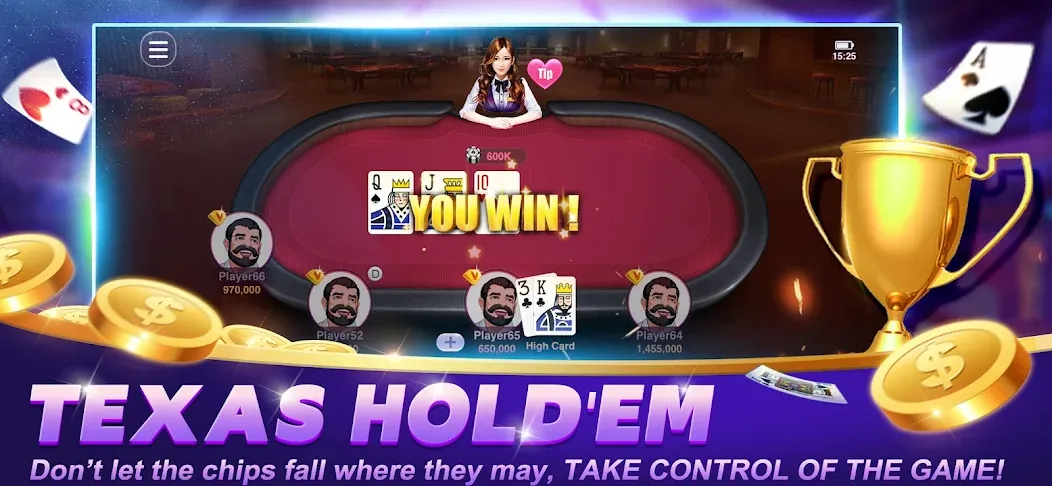 Happy Poker Slots (Хэппи Покер Слоты)  [МОД Меню] Screenshot 4