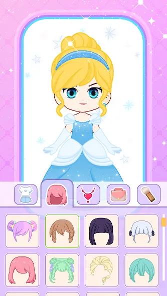 Doll Dress Up: Makeup Games (Долл Дресс Ап)  [МОД Mega Pack] Screenshot 4