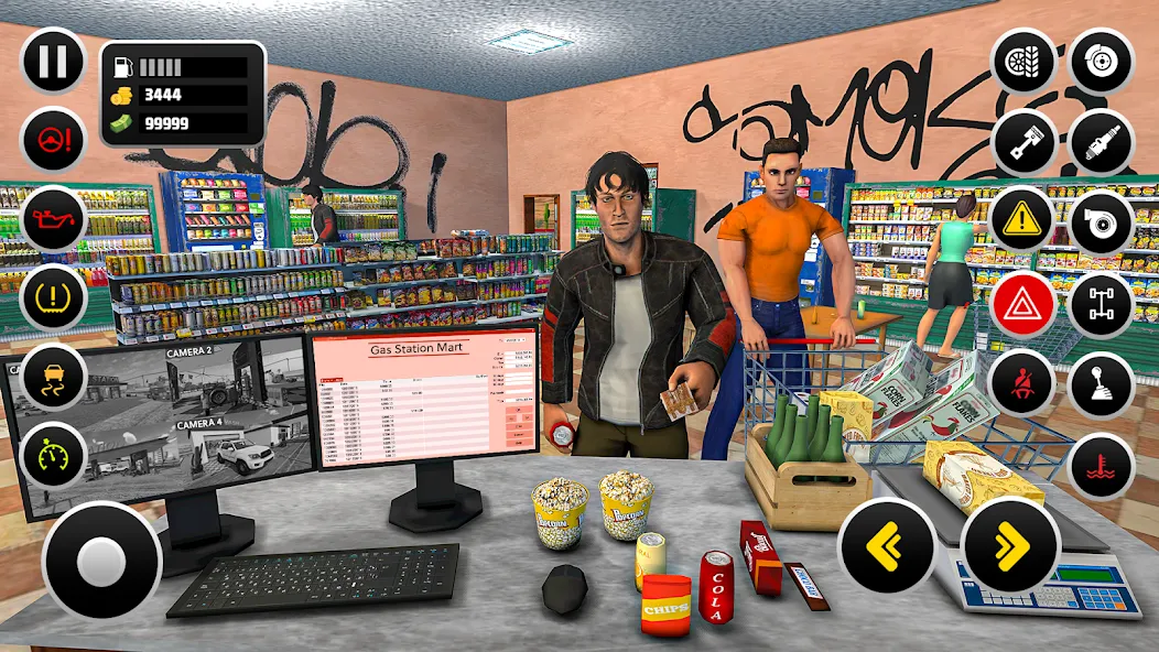 Gas Station Simulator Games  [МОД Бесконечные монеты] Screenshot 5